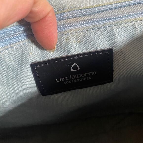 Liz Claiborne Brown Vegan Leather Messenger Shoulder Bag Women - Picture 9 of 16